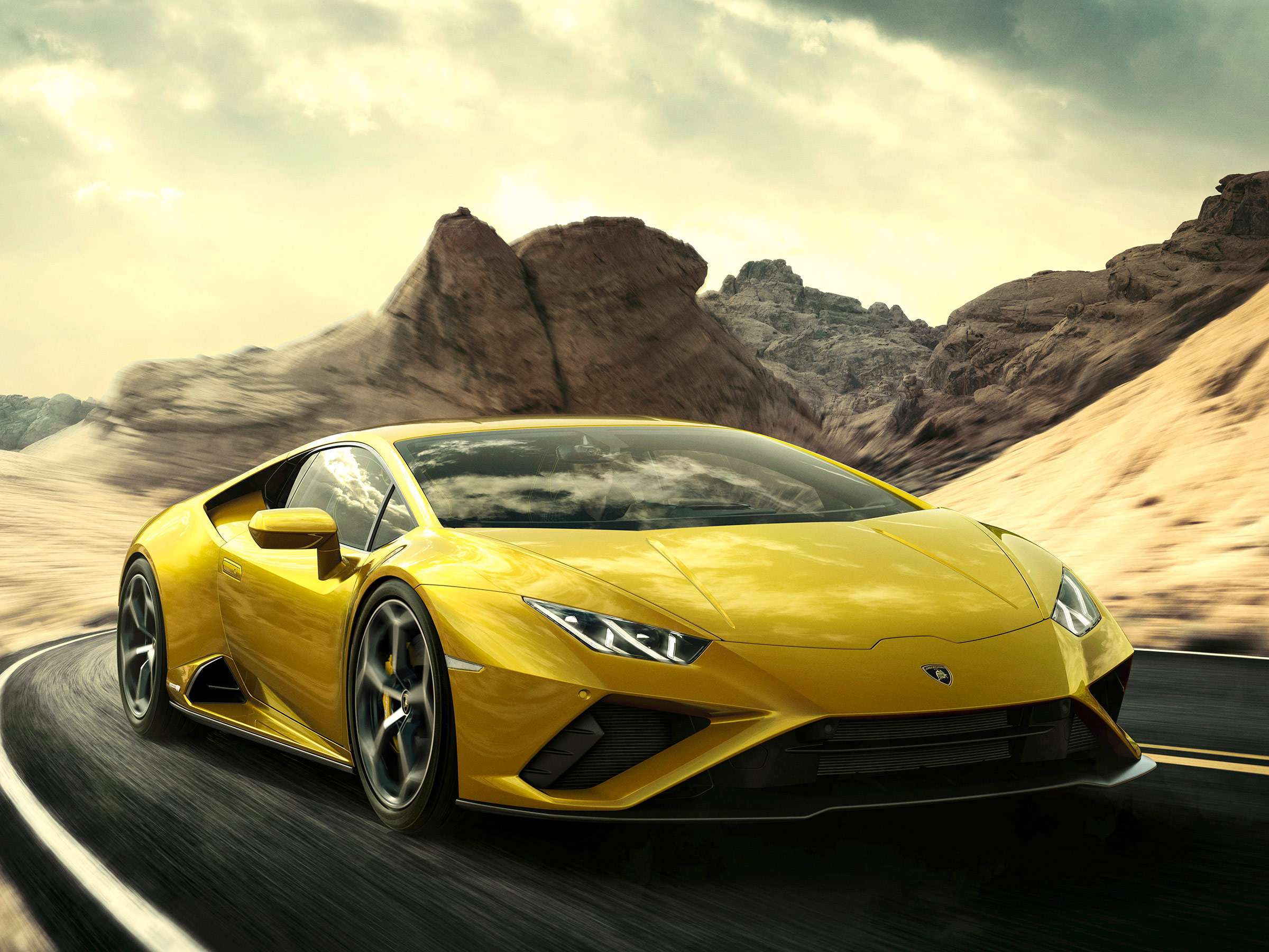 Lamborghini Huracan желтая