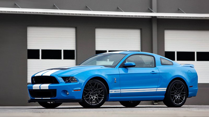 Ford Mustang Shelby gt500 синий