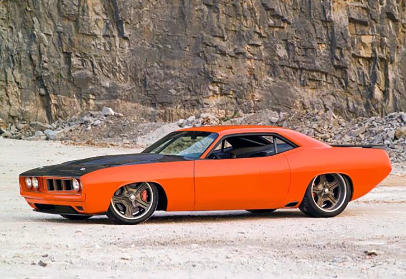 Plymouth Hemi CUDA Р¶РµР»С‚С‹Р№