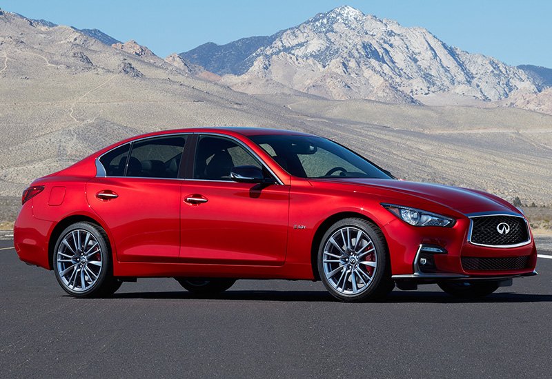 Infiniti q50s red sport