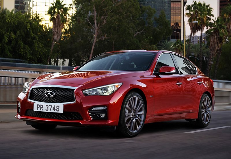 Infiniti q50s red sport