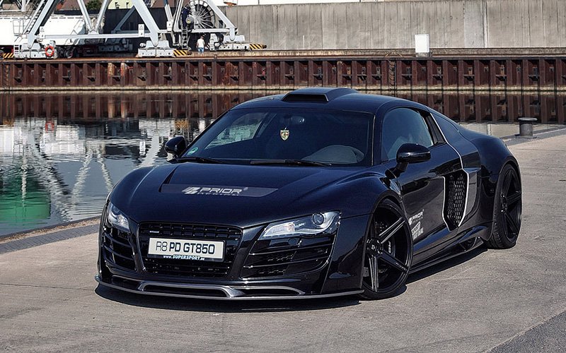 Audi r8 оранжевая обвес