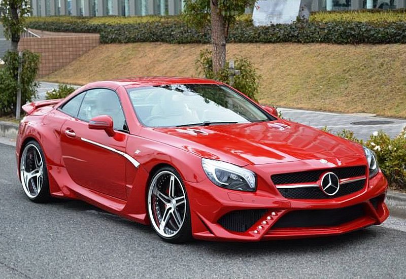Mercedes Benz SL 2015 красный