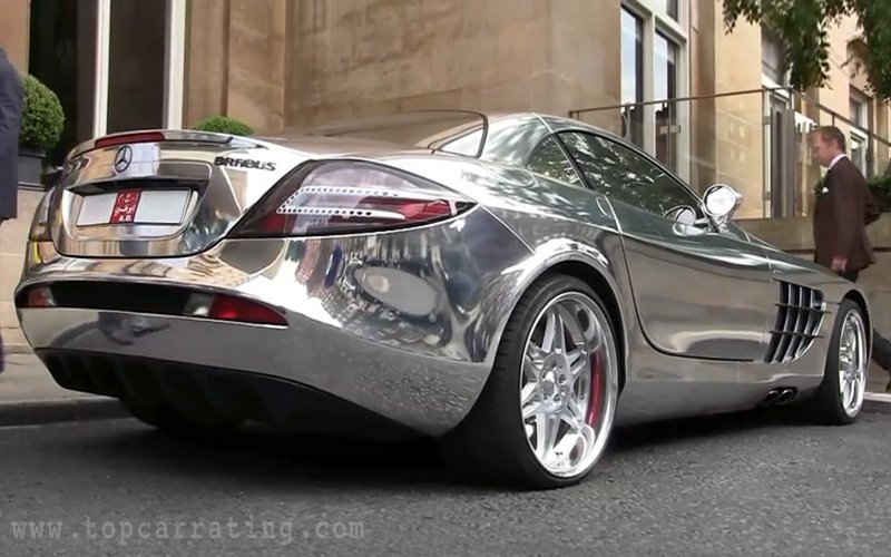 MercedesBenz SLR McLaren (V10 QuadTurbo) Brabus White Gold 2010